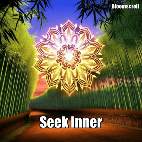 Inner Light Peace GIF by Bloomscroll
