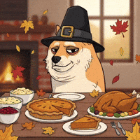 Thanksgiving Turkey GIF by Doge Pound
