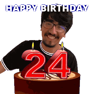 24Th Birthday Sticker