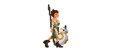star wars walking Sticker