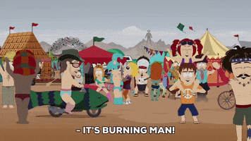 happy crowd GIF by South Park 
