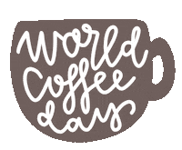 Coffee Time Heart Sticker