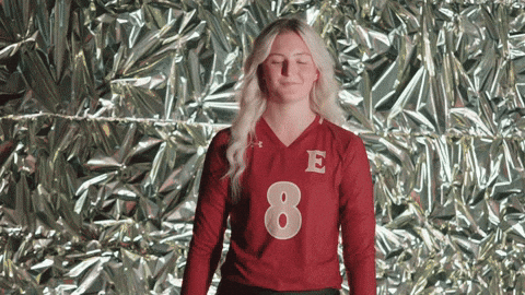 Elon Volleyball GIF by Elon Phoenix