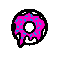 HoleyConfections loop trippy donut doh Sticker