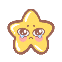 Kokodrawsstuff sad star crying cry Sticker