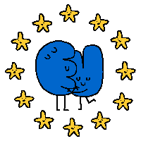 european union love Sticker by CsaK