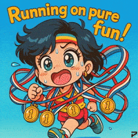 Finish Line Running GIF by Persona
