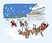 Christmas Galloping GIF by Ascot Racecourse