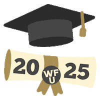 Wfugrad Sticker by Wake Forest University