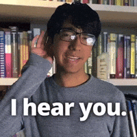 I hear you.