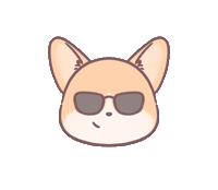 Welsh Corgi Sunglasses Sticker