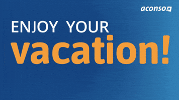 Out Of Office Vacation GIF by aconso AG