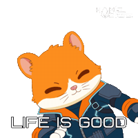 Happy Good Vibes Sticker by Hamieverse