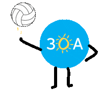 beach volleyball Sticker by 30A