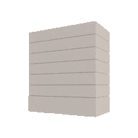 Hoodsly_ hoodsly shiplap box hood dove gray Sticker