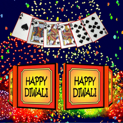 Playing Cards Fireworks GIF