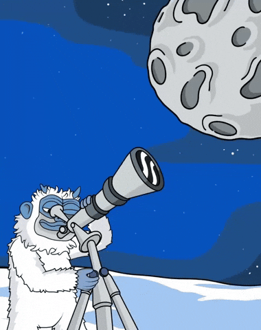 To The Moon Stars GIF by Lofi The Yeti