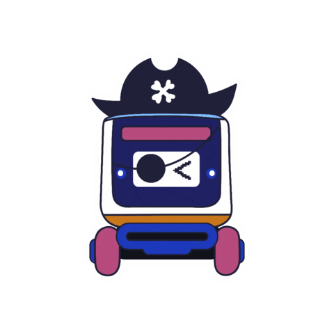 Aye Sticker by Kiwibot