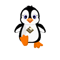 Bird Penguin Sticker by LUXURY EYE LTD