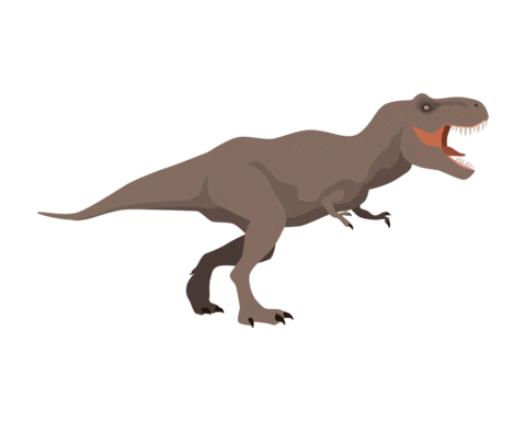 T-Rex Dinosaur Sticker by NHM Wien