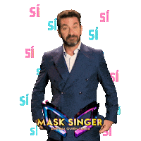 Si Yes Sticker by Mask Singer A3