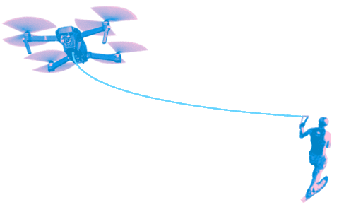 AMLgMATD giphyupload miami drone skiing Sticker