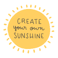Sun Create Sticker by Brkich Design Group