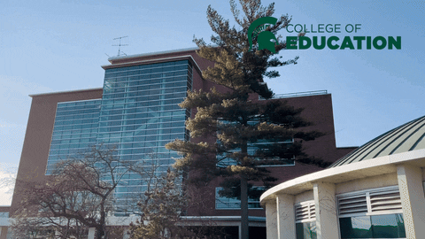 MSUCollegeofEd giphyupload spartaneducator erickson hall msu college of education GIF