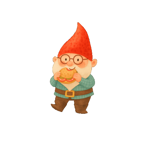 Giocabosco giphygifmaker gnome panino gnomo Sticker