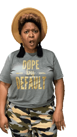 Personallyshe shocked shock gasp black woman Sticker