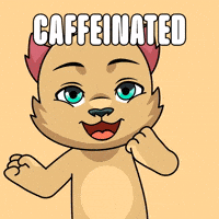 Wide Awake Caffeine GIF by Kabu
