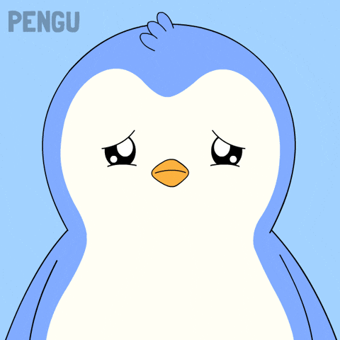 Scared Free Speech GIF by Pudgy Penguins