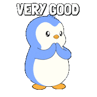 Well Done Wow Sticker by Pudgy Penguins