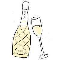 White Wine Drinking Sticker by Voga Italia