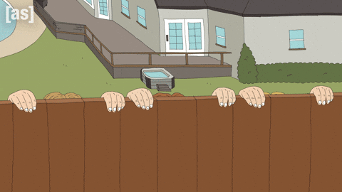 Peer Watching GIF by Adult Swim