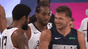 National Basketball Association Hug GIF by NBA