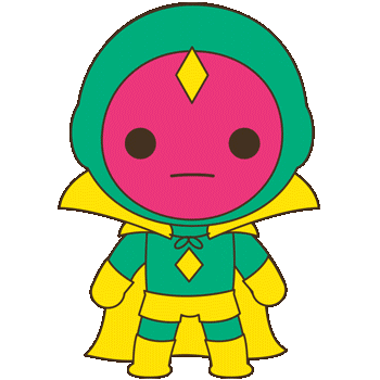 The Vision Halloween Sticker by Marvel Studios