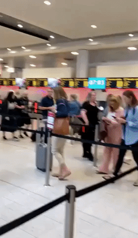 Long Lines at Gatwick Airport as Jubilee Long Weekend Begins