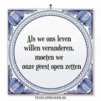 Wijsheid Spreuk GIF by Tegelspreuken.nl