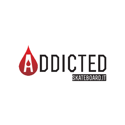 AddictedToSkateboarding addicted ats addictedtoskateboarding skateboardit Sticker