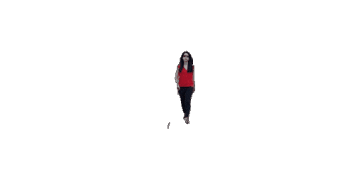 Red Shirt Woman Sticker by Blindish Latina