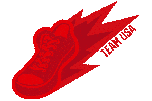 Track And Field Run Sticker by Team USA
