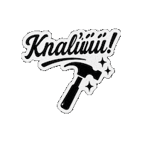Foeicollective hamer knallen foei knal Sticker