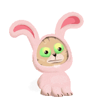 easter bunny Sticker by Bill Greenhead