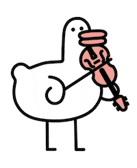 wordduck dance music dancing duck Sticker