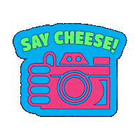 Say Cheese Photo Op Sticker by Totally Rad Vintage Fest