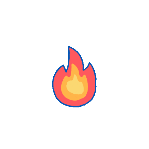 Make A Wish Fire Sticker by Maakamsterdam