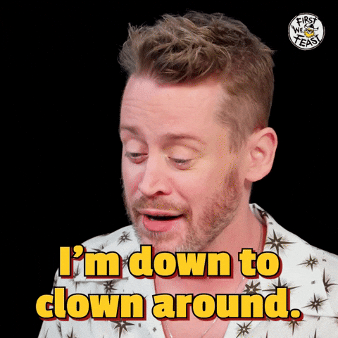 Clowning Around Chicken Wings GIF by First We Feast