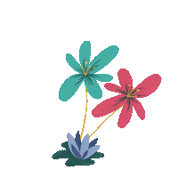 Galatiaadella happy pink mood flower Sticker