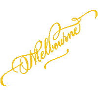 Down Under Lettering Sticker